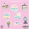 CC Diecut Sticker Set - 2024 Birthday