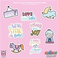 CC Diecut Sticker Set - 2024 Hello Baby