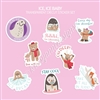 Transparent Diecut Sticker Set | Ice, Ice Baby Puns