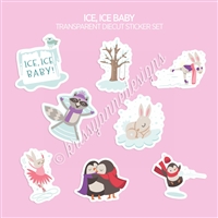 Transparent Diecut Sticker Set | Ice, Ice Baby Deco