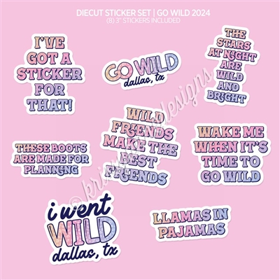 Diecut Sticker Set | Wild & Bright Phrases (GW 2024)