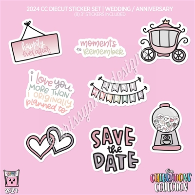 CC Diecut Sticker Set - 2024 Wedding / Anniversary