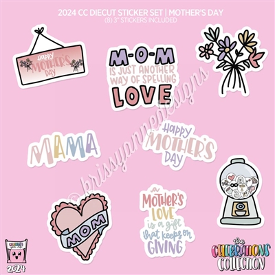 CC Diecut Sticker Set - 2024 Mother's Day