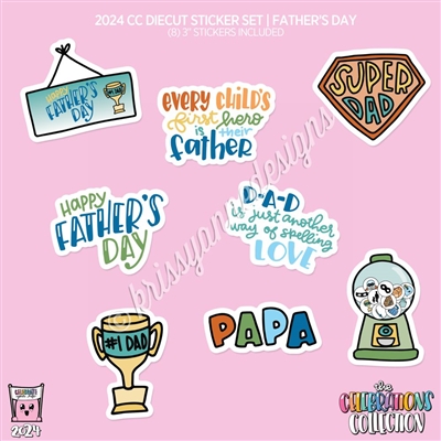 CC Diecut Sticker Set - 2024 Father's Day