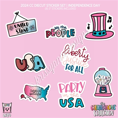 CC Diecut Sticker Set - 2024 Independence Day