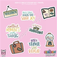 CC Diecut Sticker Set | 2024 Travel / Vacation