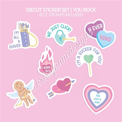 Diecut Sticker Set | You Rock