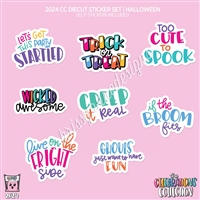 CC Diecut Sticker Set | 2024 Halloween Quotes