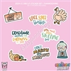 CC Diecut Sticker Set | 2024 Thanksgiving