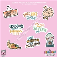 CC Diecut Sticker Set | 2024 Thanksgiving