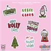 CC Diecut Sticker Set | 2024 Christmas