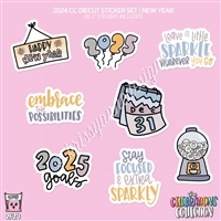 CC Diecut Sticker Set | 2024 New Year