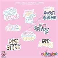 2025 CC | Diecut Sticker Set (Spring Quotes)