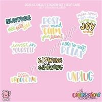 2025 CC | Diecut Sticker Set (Self Care Quotes)