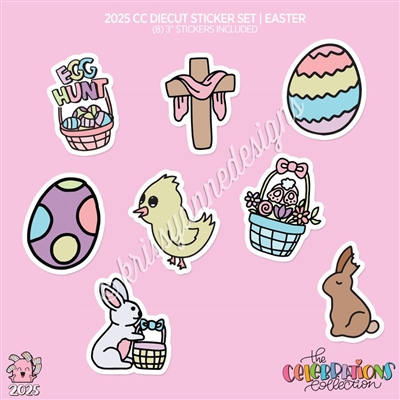2025 CC | Diecut Sticker Set (Easter Deco)
