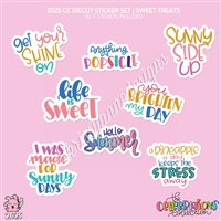 2025 CC | Diecut Sticker Set (Sweet Treats Quotes)