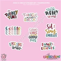 2025 CC | Diecut Sticker Set (Thanksgiving Quotes)