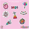 2025 CC | Diecut Sticker Set (NYE Deco)