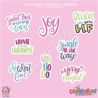 2025 CC | Diecut Sticker Set (Christmas Quotes)