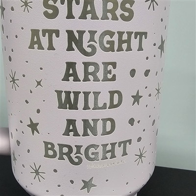 Second Chance - Engraved Stanley H2.0 FlowState Tumbler | Orchid Wild & Bright (GW 2024)