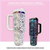 Engraved Tumbler | Rainbow SS Reading Doodles