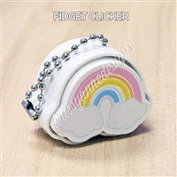 Fidget Clicker Keychain | Rainbow