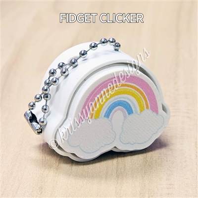 Fidget Clicker Keychain | Rainbow