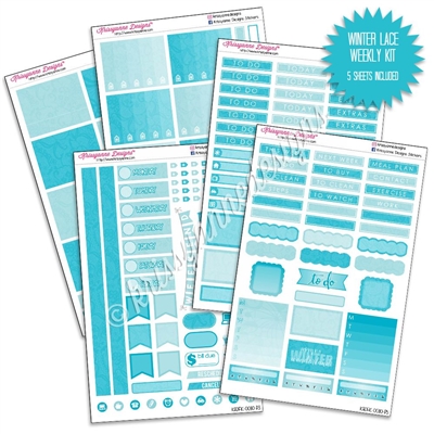 KAD Weekly Planner Kit - Winter Lace