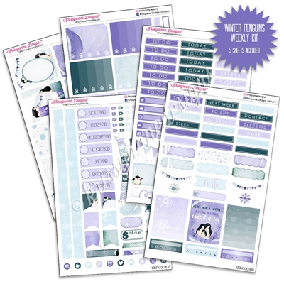 KAD Weekly Planner Kit - Winter Penguins