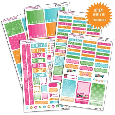 KAD Weekly Planner Kit - Happy Birthday