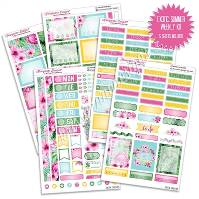 KAD Weekly Planner Kit - Exotic Summer