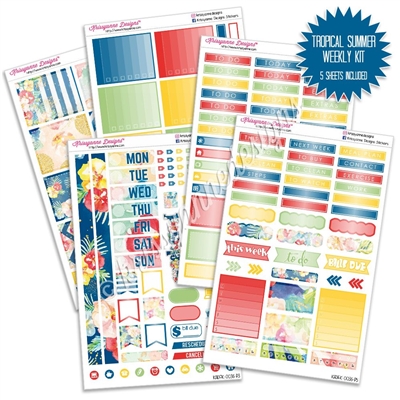 KAD Weekly Planner Kit - Tropical Summer