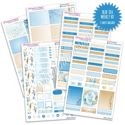 KAD Weekly Planner Kit - Blue Sea