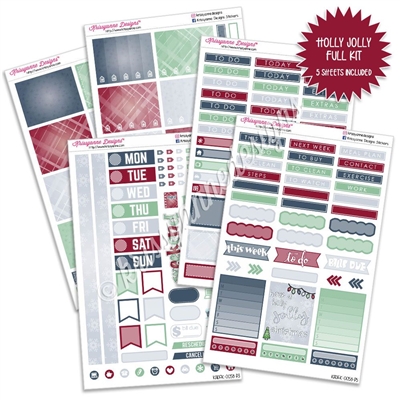 KAD Weekly Planner Kit - Holly Jolly Christmas