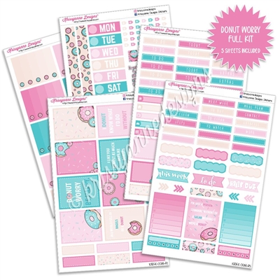 KAD Weekly Planner Kit - Donut Worry