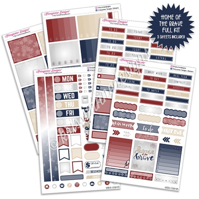 KAD Weekly Planner Kit - Home of the Brave