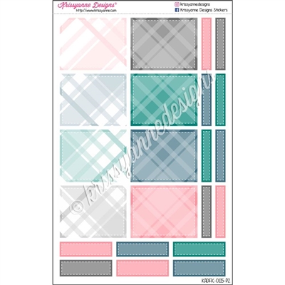 March Plaid Decoration Boxes