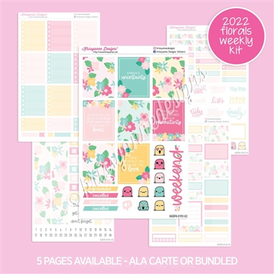 Weekly Planner Kit | 2022 May Floral