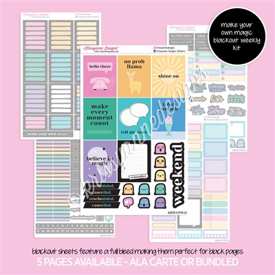 Blackout Planner Kit | Make Your Own Magic