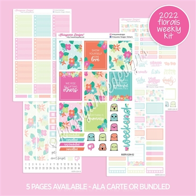 Weekly Planner Kit | 2022 October Floral