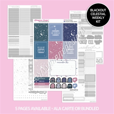 Blackout Planner Kit | 2023 January Celestial