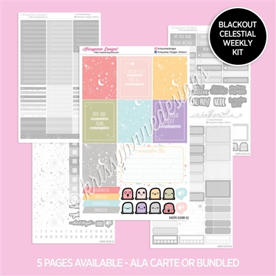 Blackout Planner Kit | 2023 February Celestial