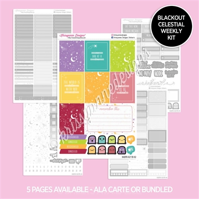 Blackout Planner Kit | 2023 April Celestial