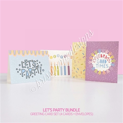 Greeting Card Set | Let's Party