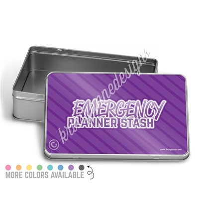 Emergency Planner Stash Rectangle Gift Tin