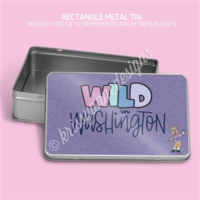 Rectangle Metal Tin | Wild in Washington