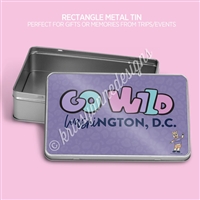 Rectangle Metal Tin | GO Wild DC Purple