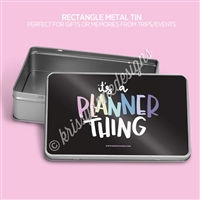 Rectangle Metal Tin | 2023 Planner Thing