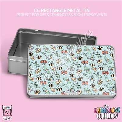 2024 CC Rectangle Metal Tin | Spring Pattern