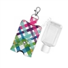 Snap Sanitizer Keychain - Punny Love Plaid